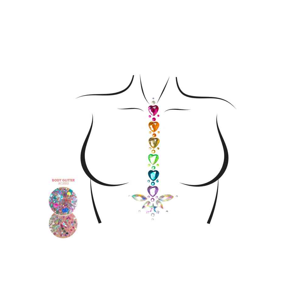 Leg Avenue - Adore Body Jewels Sticker - Multicolours